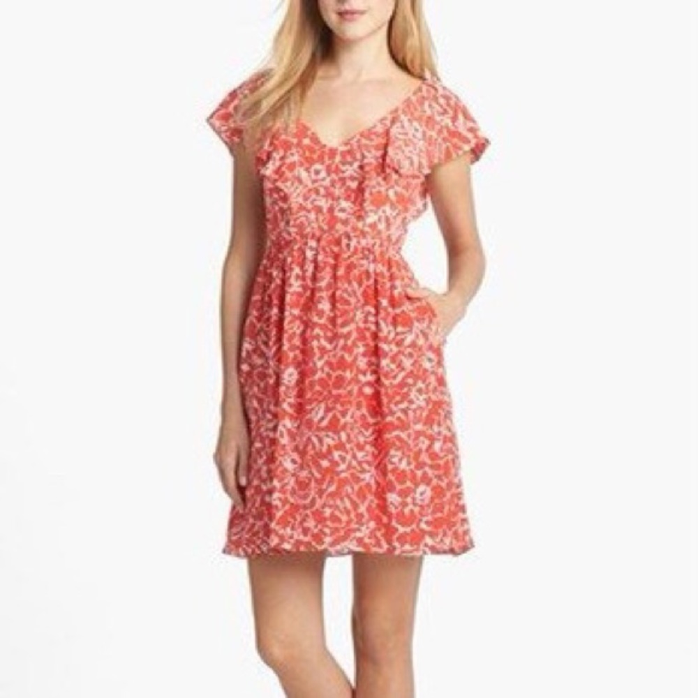 Jenny Yoo Collection Paprika Gigi Silk Fit Flare Dress